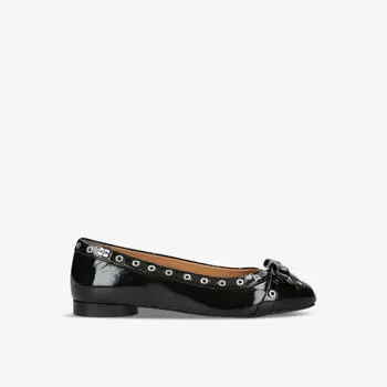 Туфли из искусственной кожи с декоративным бантом Ganni, черный