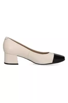 Туфли из кожи и экокожи на массивном каблуке Caprice, черный