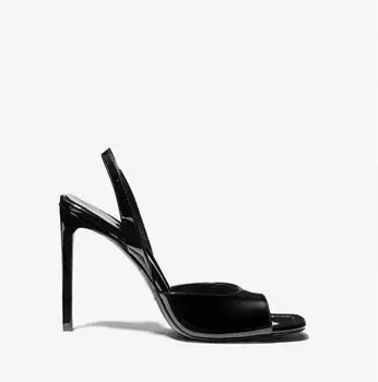 Туфли из лакированной кожи Michael Kors Marisa Patent Leather, черный