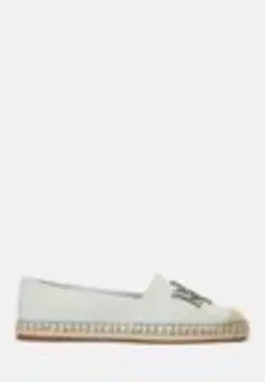 Туфли из парусины на танкетке CAMERYN LOGO FLAT Ralph Lauren, голубовато-зеленый