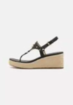 Туфли из парусины на танкетке CASEY WEDGE Michael Michael Kors, черный
