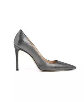 Туфли из раскрашенной замши Razor Sharp Stuart Weitzman, серый