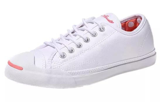 Туфли Jack Purcell Canvas унисекс с низким верхом белого цвета Converse