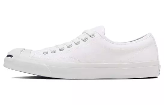 Туфли Jack Purcell Canvas унисекс с низким верхом белого цвета Converse