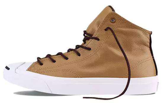 Туфли Jack Purcell Canvas унисекс с высоким берцем цвета хаки Converse
