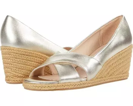 Туфли Jack Rogers Palmer Crisscross Wedge Espadrille, цвет Platinum
