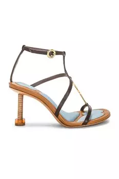 Туфли Jacquemus Leses Pralu, цвет MIDNIGHT BROWN