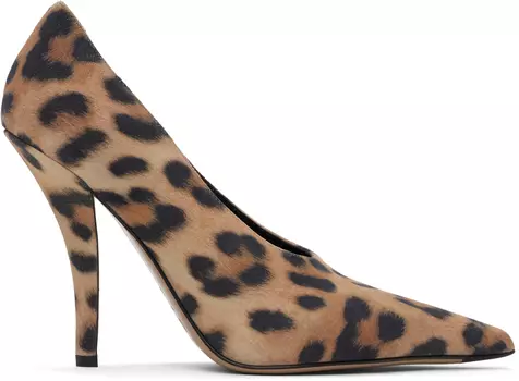 Туфли Jessica на каблуках черного и бежевого цвета Paris Texas