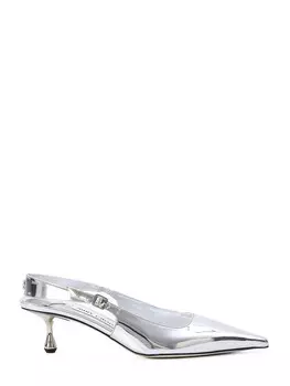 Туфли Jimmy Choo Amel 50 slingback, серебряный