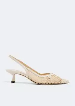 Туфли JIMMY CHOO Amita 45 pumps, белый