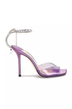 Туфли Jimmy Choo Saeda 100 Plexi, цвет Wisteria & Aurora