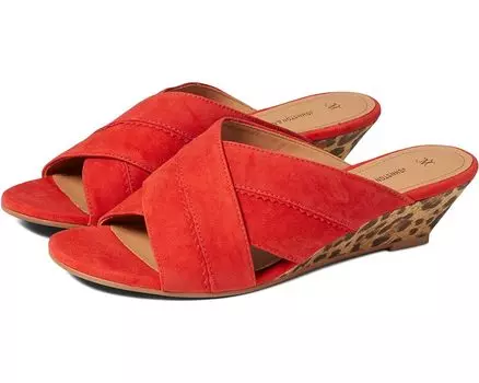 Туфли Johnston & Murphy Marlena Cross Band Slide, цвет Tomato Red Suede