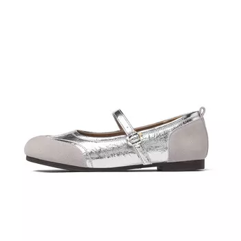 Туфли JOSINY Mary Jane Shoes Women's, серебряный