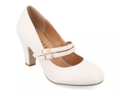 Туфли Journee Collection Windy с крокодиловым принтом, белый