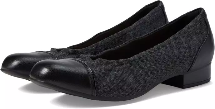 Туфли Juliet Step Clarks, цвет Black Tweed Combi