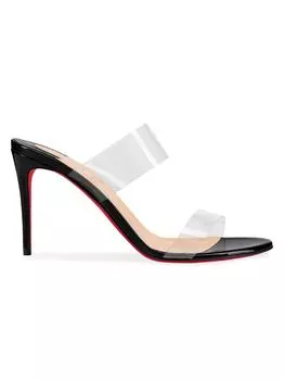 Туфли Just Nothing 85 из ПВХ и кожи Christian Louboutin, черный