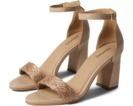 Туфли KAANAS Dumai Raffia Strap Heel, цвет Cinnamon