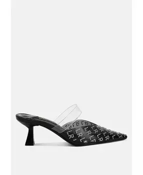 Туфли-каблуки Holin с острым носком London Rag, черный