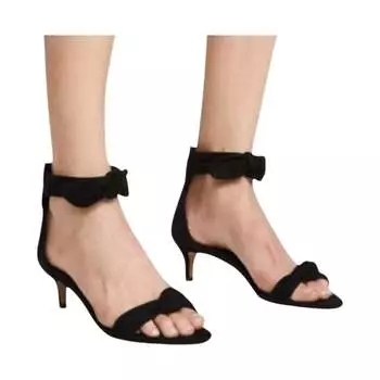 Туфли Kaley Suede Bow Tie Kitten Heels In Black Kid Suede Rebecca Minkoff