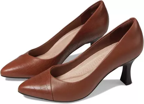 Туфли Kataleyna Rose Clarks, цвет Tan Croc Print Leather