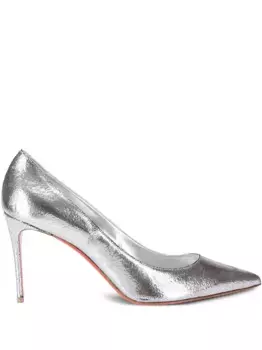 Туфли Kate 85 Christian Louboutin, серебяный