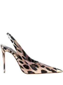 Туфли Katissima с леопардовым принтом 100 мм Christian Louboutin, нейтральный