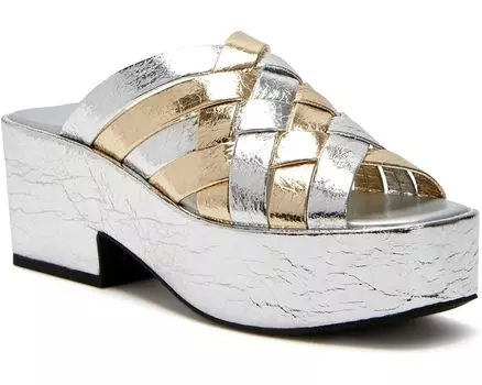 Туфли Katy Perry The Busy Bee Crisscross Slide, цвет Silver Multi
