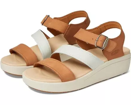 Туфли KEEN Ellecity Backstrap, цвет Natural Leather/Clearly Aqua