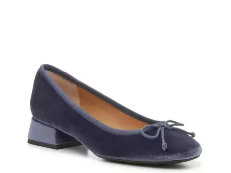 Туфли Kelly & Katie Jaya, ткань шамбре синего бархата