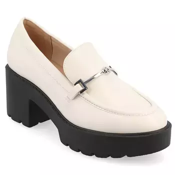 Туфли Kezziah на блочном каблуке Journee, белый