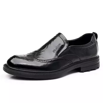 Туфли King Jinmai Men's Casual Shoes Men Low-Top, темно-коричневый