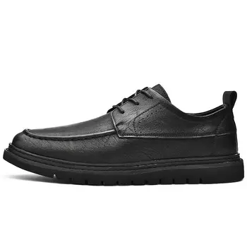 Туфли King Jinmai Men's Casual Shoes Men Low-Top, темно-коричневый