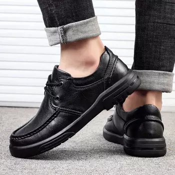 Туфли King Jinmai Men's Casual Shoes Men Low-Top, черный