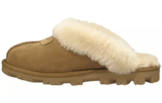 Туфли кокетливые каштановые женские Ugg