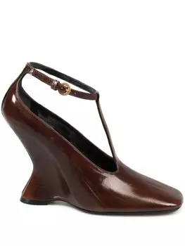 Туфли кожаные 105 мм DRIES VAN NOTEN, коричневый