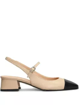 Туфли кожаные 45 мм Julie Dee, нейтральный