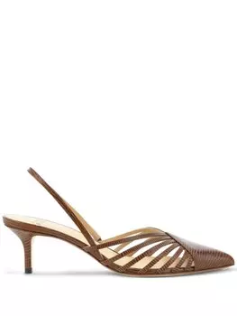 Туфли кожаные 55 мм Francesco Russo, коричневый