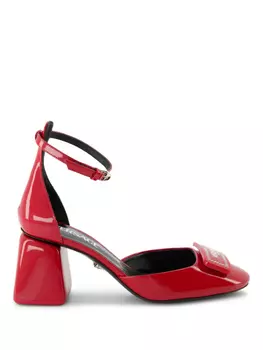 Туфли кожаные 70 мм Versace, красный