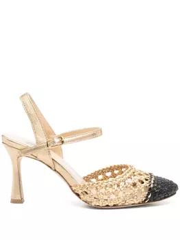 Туфли кожаные 80 мм L Arianna, золотой