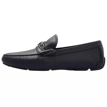 Туфли кожаные Ferragamo Gancini, черный