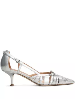 Туфли кожаные Lella Baldi, серебряный