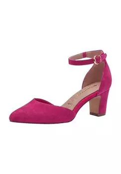 Туфли кожаные женские Tamaris, цвет Fuxia