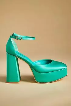 Туфли Larroude Ari на платформе, зеленый