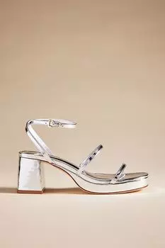 Туфли Larroude Gio на каблуках, серый