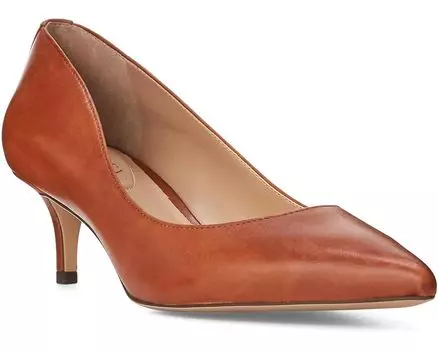 Туфли LAUREN Ralph Lauren Adrienne Leather Pump, цвет Deep Saddle Tan