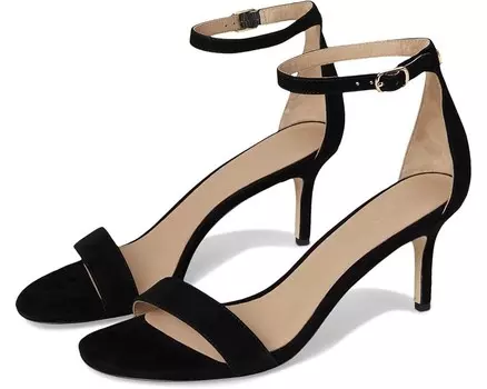 Туфли Lauren Ralph Lauren Allie Mid-Heel Suede Sandals, черный