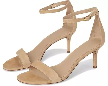 Туфли Lauren Ralph Lauren Allie Mid-Heel Suede Sandals, цвет Buff
