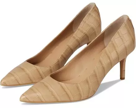 Туфли Lauren Ralph Lauren Lanette Crocodile Embossed Leather Pumps, цвет Dark Sand Dune