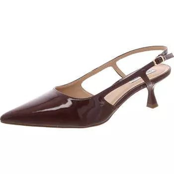 Туфли Legaci Womens Patent Slingback на каблуке с вырезом Steve Madden, бордовый