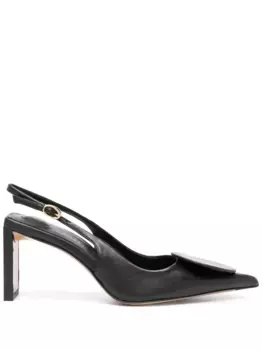 Туфли Les Slingbacks Duelo Hautes 80 JACQUEMUS, черный